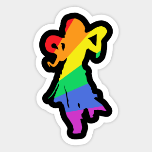 Britney Spears Pride Rainbow Sticker